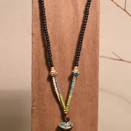 AAKRITI ART CREATIONS Unisex Gypsy Moonstone Collar Brass-Plated Necklace image 1