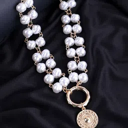 VOGUE PANASH White Gold-Plated Beaded Necklace-picture-19