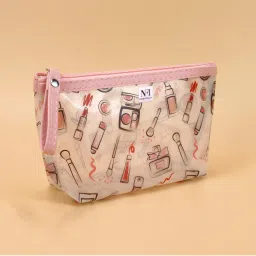 NFI Essentials Printed Makeup Pouch for Women, Transparent Stylish Travel Cosmetic-picture-13