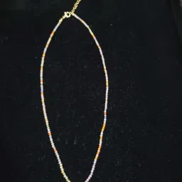 AMOSSH Multi-Color 18K Gold Plated Anti Tarnish Heart Beaded Necklace-picture-12