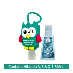 Bloomsberry Owl Holder with Bubble Kiss Hand Sanitizer image 1