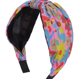 BuckleUp Women Printed Hairband with Knot Detail-image-97