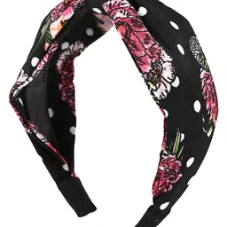 BuckleUp Women Printed Hairband with Knot Detail-image-97