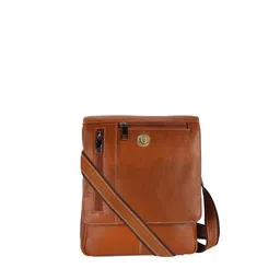 HiLEDER Unisex Leather Textured Messenger Bag-image-48