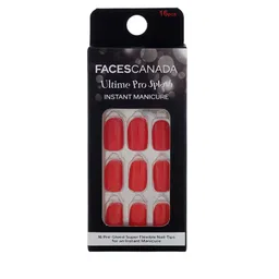 FACES CANADA 16-Pcs Ultime Pro Splash Instant Manicure Press On Nail Extensions - Paprika-image-17