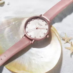 Sonata Women Embellished Dial & Leather Strap Analogue Watch SP80045WL01W-picture-37