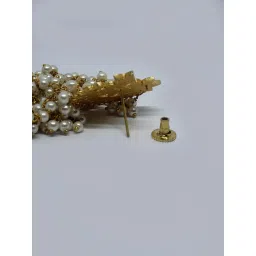 Niscka Multicolour Peacock Style Long Pearl Earrings image 5