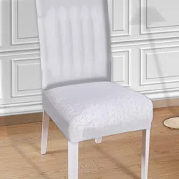 Kuber Industries Set of 2 white solid Chair Covers-picture-20