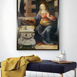 The Art House Brown & Blue The Annunciation Wooden Painting Wall Art-picture-17