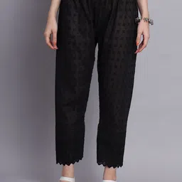 Vastraa Fusion Floral Embroidered Flared Ethnic Palazzos-picture-19