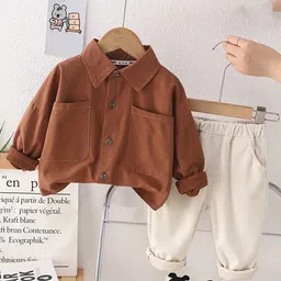 INCLUD Boys Cotton Shirt with Trousers-image-31