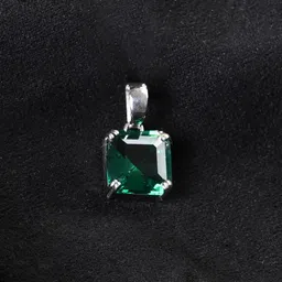 Clara Rhodium-Plated Square Pendants image 1