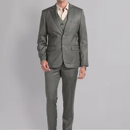 AD By Arvind Men Reversible Waistcoat Single-Breasted Three Piece Suit-picture-34