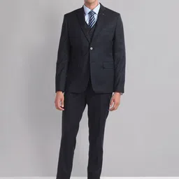 AD By Arvind Men Reversible Waistcoat Single-Breasted Three Piece Suit-picture-10