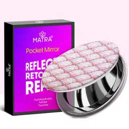 MATRA Double Sided Compact Foldable Portable Makeup Pocket Mirror - Glitter-image-27