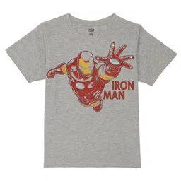 Marvel by Wear Your Mind Boys Iron Man Printed Pure Cotton T-shirt-image-67