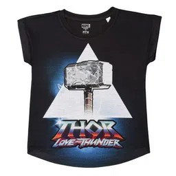 Marvel by Wear Your Mind Black Thor Printed Top image 1