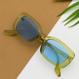 Ted Smith Unisex Rectangle Sunglasses With UV Protected Lens TSF-AZALEA_C3 image 4