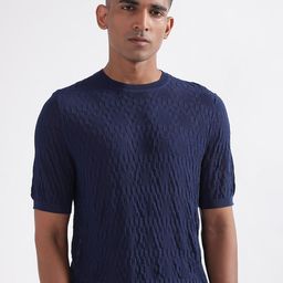 Antony Morato Men Cable Knit Short Sleeves Sweater-picture-15