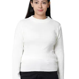IndiWeaves Round Neck Woollen Pullover-image-7