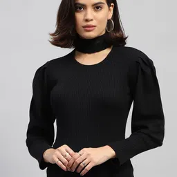 Monte Carlo Women Ribbed Woollen Pullover-picture-25