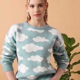 STREET 9 Abstract Printed Acrylic Pullover Sweater-picture-20