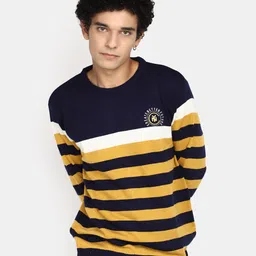 V-Mart Striped Round Neck Cotton Sweater-picture-14