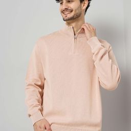 Celio Mock Collar Pullover Cotton Sweater-picture-46