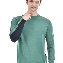 Numero Uno Turtle Neck Ribbed Pure Cotton Pullover-picture-19