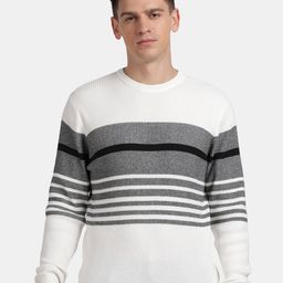 t-base Colourblocked Round Neck Long Sleeves Cotton Pullover Sweater-picture-33