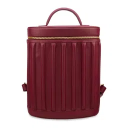 Gioia Drum Backpack-Maroon image 1