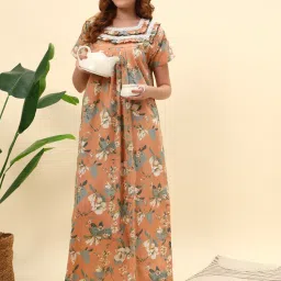 SEPHANI Peach Floral Nightgown-picture-21