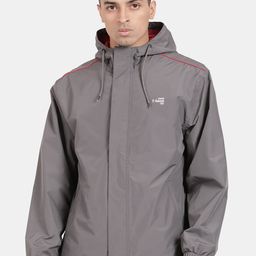 t-base Men Grey Solid Waterproof Rain Jacket-picture-47