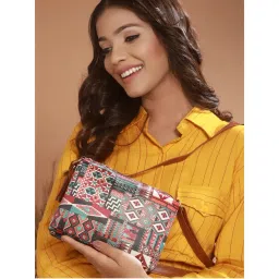 Aatmana Multi-coloured Abstract Printed Sling Bag-picture-18