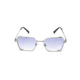 HASHTAG EYEWEAR Blue Rectangle Full Rim Casual Unisex Sunglass - Try (14) KS 8072 C3 (42) image 1