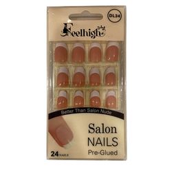 FEELHIGH 24Pcs Pre Glued Press On Artificial Nails - Shade 34-picture-41