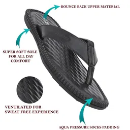 San Frissco Men Textured Open Toe Comfort Sandals image 4