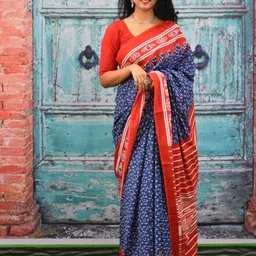 clothonus Geometric Printed Pure Cotton Saree-picture-35