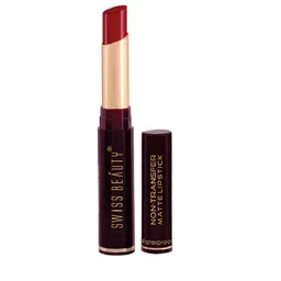 SWISS BEAUTY Non-Transfer Matte Lipstick - Siren In Scarlet 1-picture-39