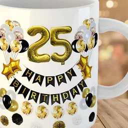 Keviv White & Black Text or Slogans Printed Ceramic Glossy Mug 325 ml-picture-31