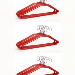 SINAL Red 30 Pieces Rust-Free Bar Shirt Hangers-picture-22