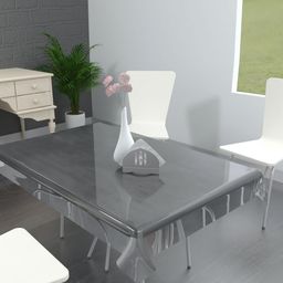 TANLOOMS Transparent Waterproof 8-Seater Table Cover-picture-3