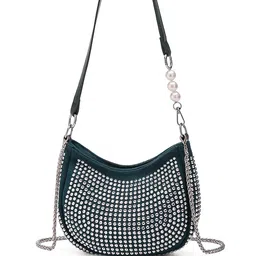 Diva Dale Embellished Textured Structured Shoulder Bag-picture-48