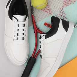 Roadster Men White Solid Casual Sneakers-image-84