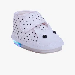 CHiU Kids White & Black LED With Musical Sound Slip-On Sneakers-picture-47