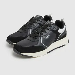 Pepe Jeans Men Joy Leather Suede Comfort Insole Contrast Sole Sneakers-picture-1