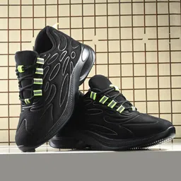 The Roadster Lifestyle Co. Men Black Self-Design Lightweight Sneakers-picture-10