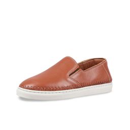 Hidesign Men Tan Leather Slip-On Sneakers-picture-18