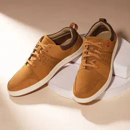 Red Chief Men Comfort Insole Leather Contrast Sole Sneakers-picture-28