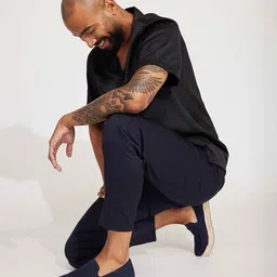 TOMS Men Round Toe Comfort Insole Contrast Sole Canvas Slip-On Espadrilles-image-65